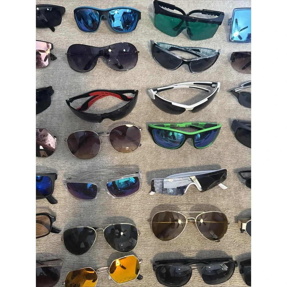 LOT of 64 sunglasses. HUGE  Variety of Styles & Colors- Men's & Women's Limited